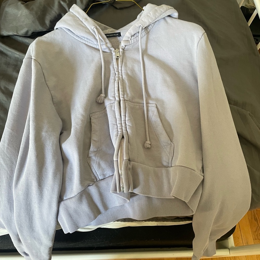 Brandy Melville crystal lavender hoodie